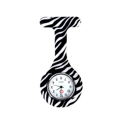 Zegarek silikonowy zebra